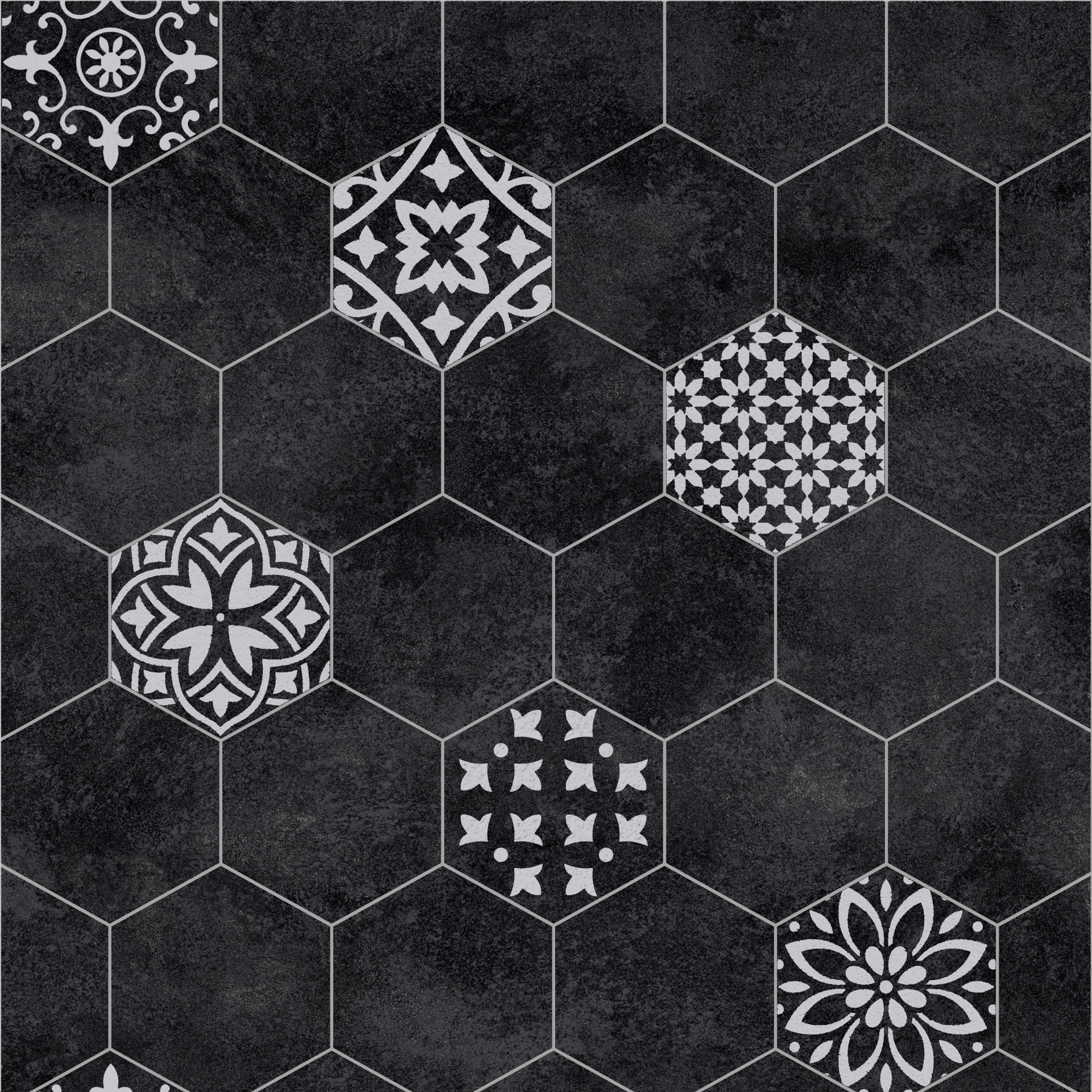 Encanto Deco Motif Black Vinyl Flooring Tapi Carpets And Floors